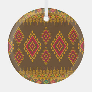 Geometrisches, ethnisches, traditionelles Design, Ornament Aus Glas