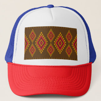 Geometrisches, ethnisches, traditionelles Design,  Truckerkappe