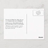 Geometrisches Eukalyptus Wedding Virtual Wedding F Postkarte (Rückseite)