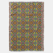 Geometrisches Farbige Einzigartiges Muster Decke (Vorderseite Vertikal)