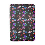 Geometrisches farbiges Muster Badematte (Vorderseite Vertikal)