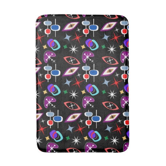 Geometrisches farbiges Muster Badematte (Vorderseite Vertikal)