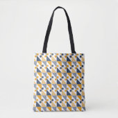 Geometrisches farbiges Muster Grafikdesign Tasche (Vorderseite)