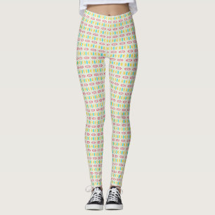 Geometrisches, farbiges Muster Leggings