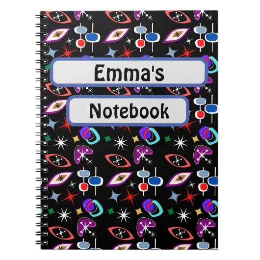 Geometrisches farbiges Muster Notizblock (Vorderseite)