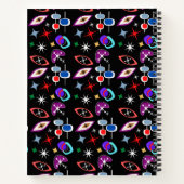 Geometrisches farbiges Muster Notizblock (Rückseite)