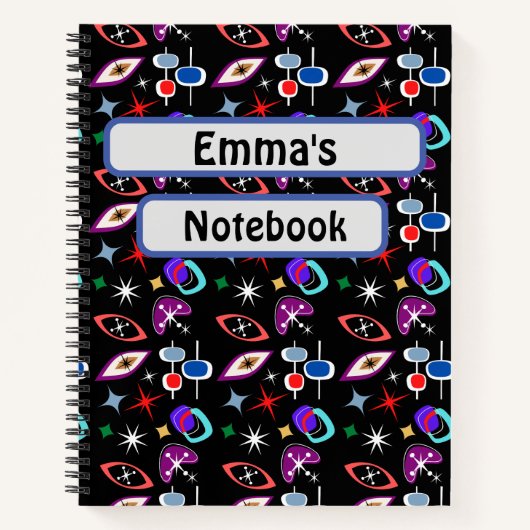 Geometrisches farbiges Muster Notizblock (Vorderseite)