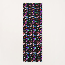 Geometrisches farbiges Muster Yogamatte