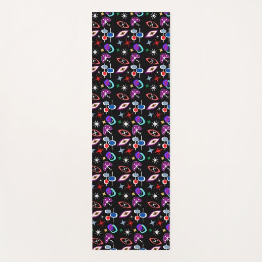 Geometrisches farbiges Muster Yogamatte (Vorderseite)