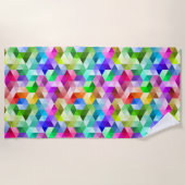 Geometrisches, farbiges Strandtuch (Vorderseite)