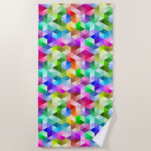 Geometrisches, farbiges Strandtuch (Vorderseite)