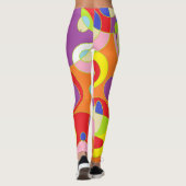 Geometrisches Farbmuster Leggings (Rückseite)