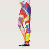 Geometrisches Farbmuster Leggings (Links)