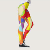 Geometrisches Farbmuster Leggings (Rechts)
