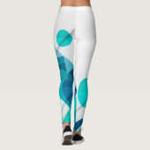 Geometrisches Farbverlauf in blauen Leggings (Rückseite)