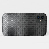 Geometrisches Farbverlaufsmuster Schwarz/Weiß Case-Mate iPhone Hülle (Rückseite (Horizontal))