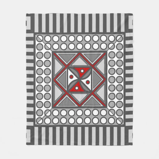 Geometrisches Fleece-Deckeln Fleecedecke (Vorderseite)