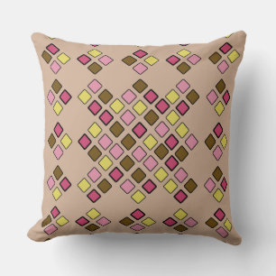 Geometrisches Fliesen-Muster 2 in 1 rosa Kissen