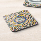 Geometrisches Fliesenmuster, Marokko Getränkeuntersetzer (Linke Seite)