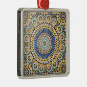 Geometrisches Fliesenmuster, Marokko Ornament Aus Metall (Rechts)