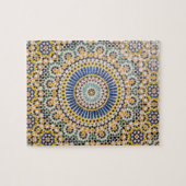 Geometrisches Fliesenmuster, Marokko Puzzle (Horizontal)