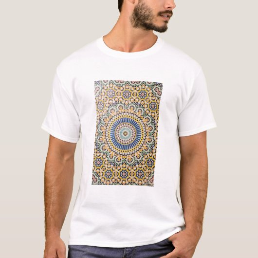 Geometrisches Fliesenmuster, Marokko T-Shirt (Vorderseite)