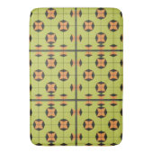 Geometrisches Fliesenmuster mit hellen Farben Badematte (Vorderseite Vertikal)