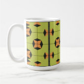 Geometrisches Fliesenmuster mit hellen Farben Kaffeetasse (Links)