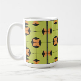 Geometrisches Fliesenmuster mit hellen Farben Kaffeetasse
