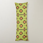 Geometrisches Fliesenmuster mit hellen Farben Seitenschläferkissen (Rückseite (Vertikal))