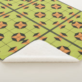 Geometrisches Fliesenmuster mit hellen Farben Sherpadecke (3/4)