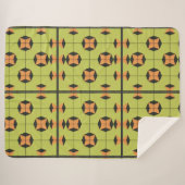 Geometrisches Fliesenmuster mit hellen Farben Sherpadecke (Vorderseite (Horizontal))