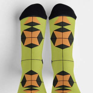 Geometrisches Fliesenmuster mit hellen Farben Socken