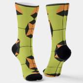 Geometrisches Fliesenmuster mit hellen Farben Socken (Gewinkelt)