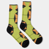 Geometrisches Fliesenmuster mit hellen Farben Socken (Rechts)