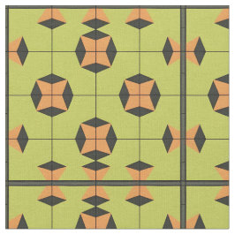 Geometrisches Fliesenmuster mit hellen Farben Stoff