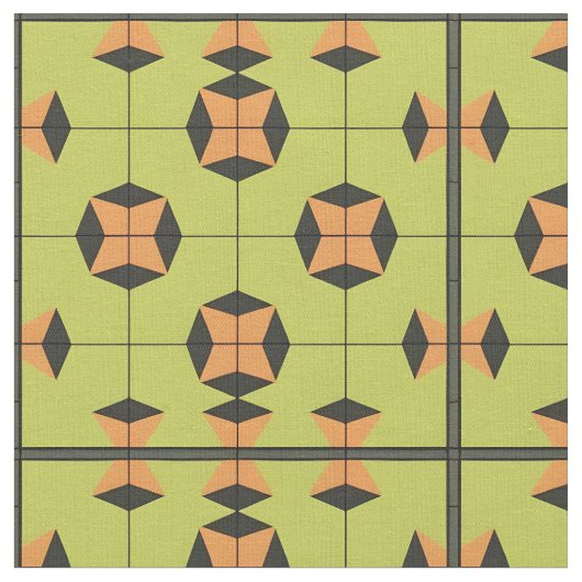 Geometrisches Fliesenmuster mit hellen Farben Stoff (Nahaufnahme)