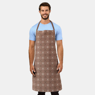Geometrisches Fliesenmuster mit Mocha-Braun und Cr Schürze