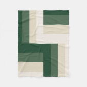 Geometrisches Forest & Creme Modernes Decken (Vorderseite)