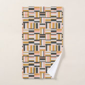 Geometrisches Form-Muster Badhandtuch Set (Handtuch)