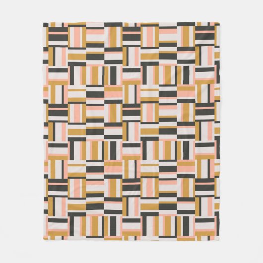 Geometrisches Form-Muster Fleecedecke (Vorderseite)