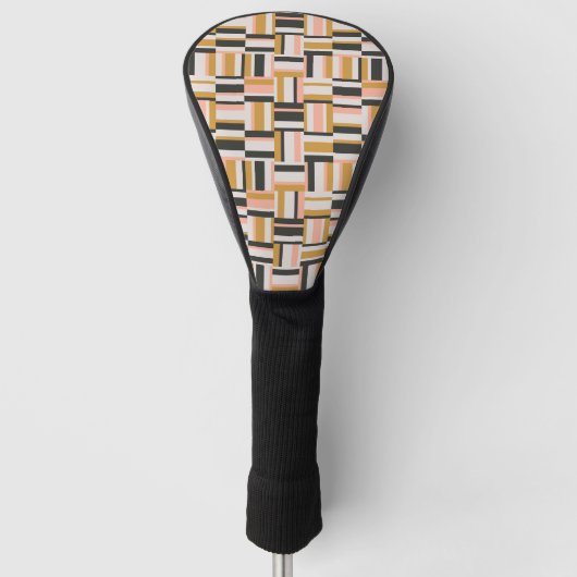 Geometrisches Form-Muster Golf Headcover (Vorderseite)