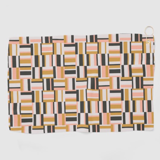 Geometrisches Form-Muster Golfhandtuch (Horizontal)