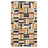 Geometrisches Form-Muster Kleine Geschenktüte (Rückseite)