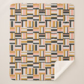 Geometrisches Form-Muster Sherpadecke (Vorderseite)