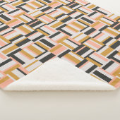 Geometrisches Form-Muster Sherpadecke (3/4)