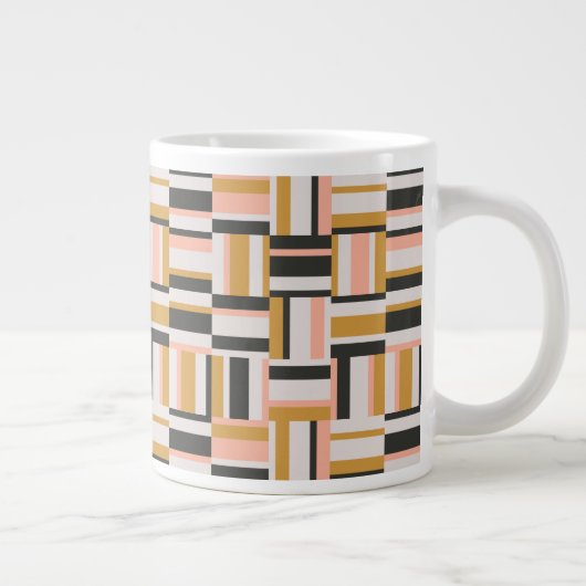 Geometrisches Formmuster Jumbo-Tasse (Rechts)