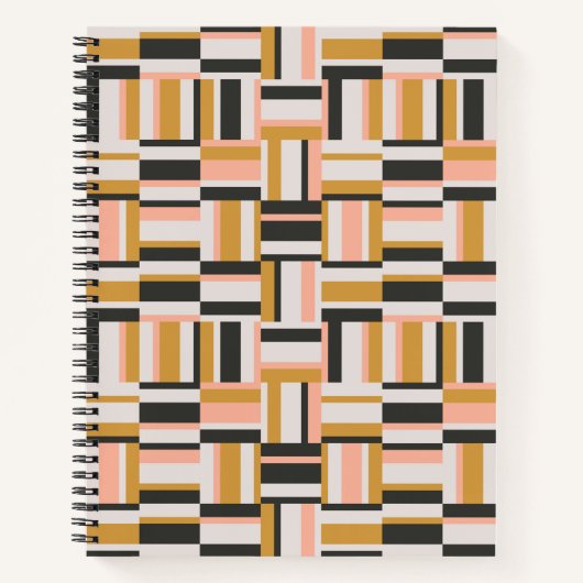 Geometrisches Formmuster Notizblock (Vorderseite)
