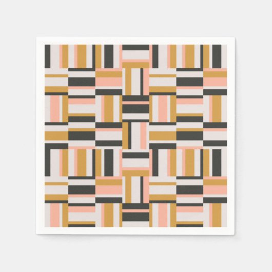 Geometrisches Formmuster Serviette (Vorderseite)