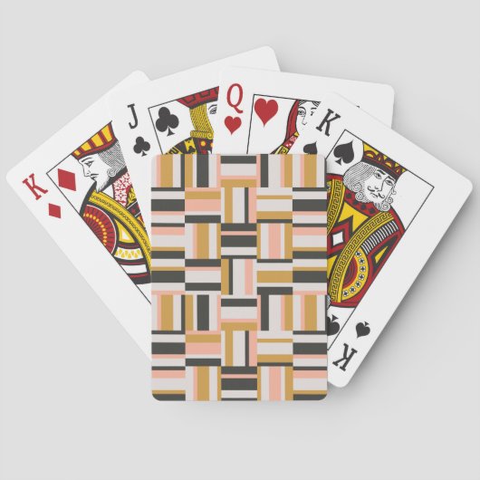 Geometrisches Formmuster Spielkarten (Rückseite)